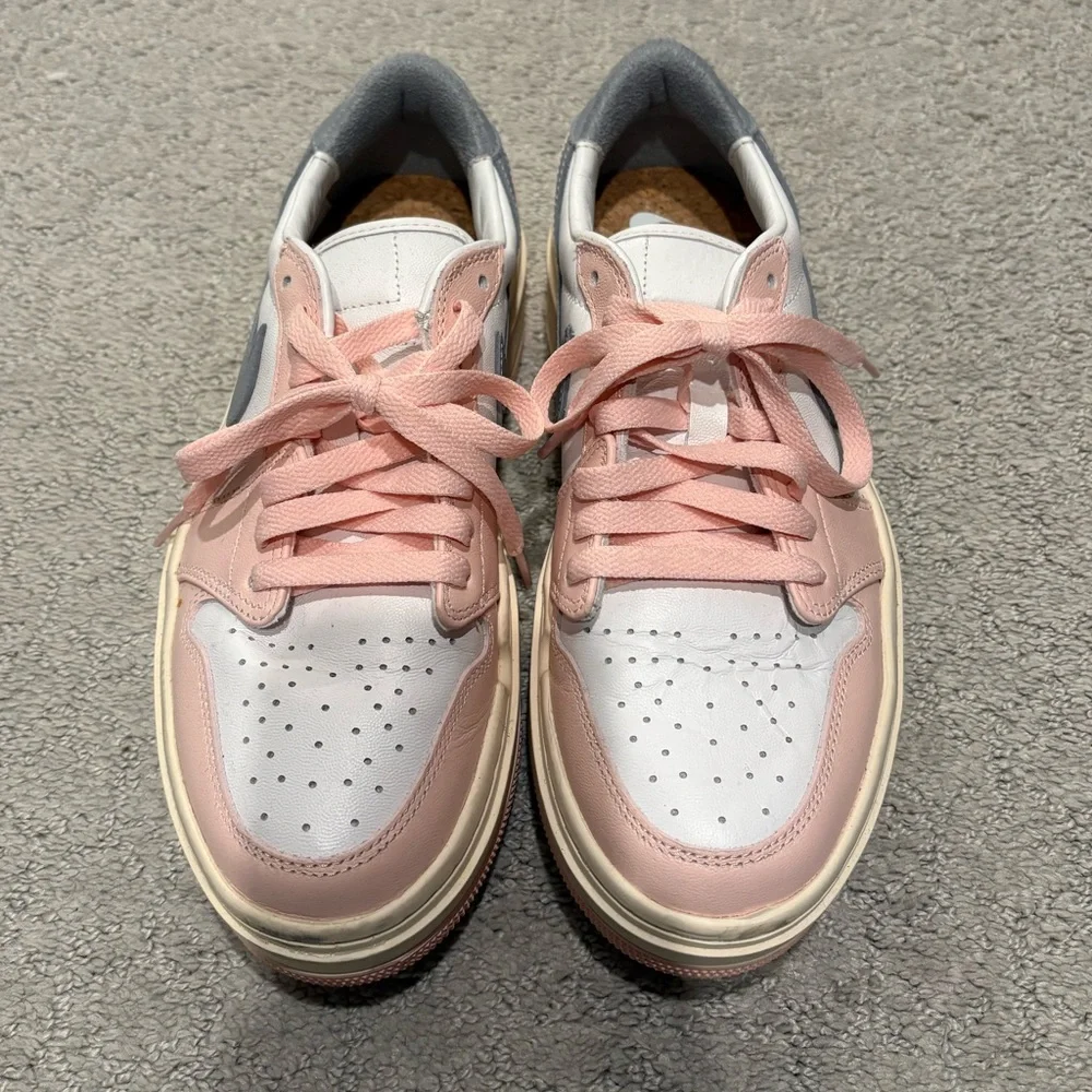 Pink and White Nike Air Sneakers